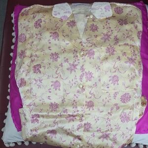 Silk ,Pastimes, Floral Sleepwear Set. Rare Find